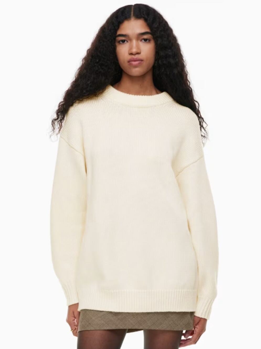 Aritzia Wilfred 100% Merino Wool Rosemary Sweater Crewneck Chunky Knit Preppy
